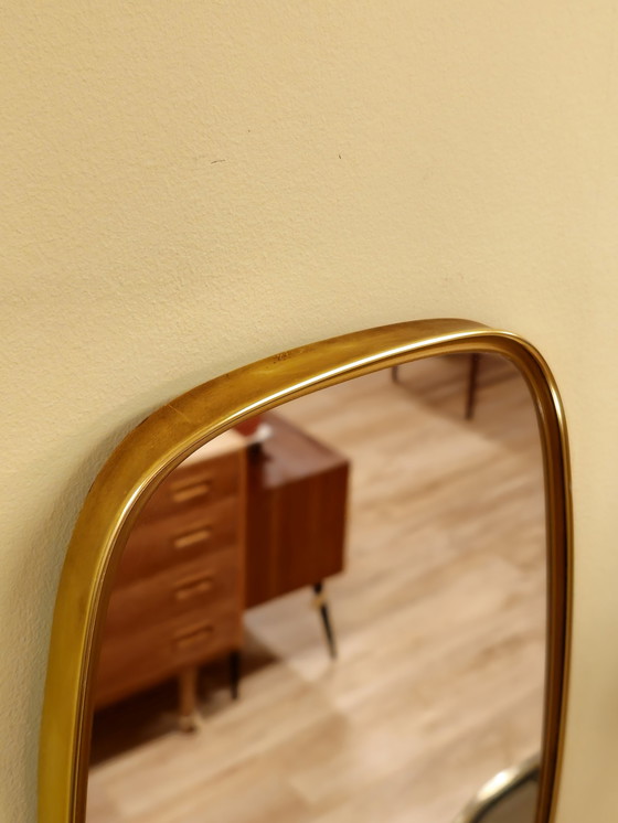 Image 1 of Vintage Wall Mirror Mirror Brass Gold
