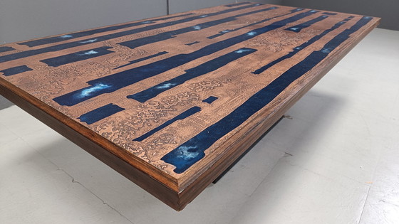 Image 1 of Modernist copper coffee table by Heinz Lilienthal, 1970s