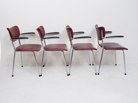 Image 1 of Ensemble de 4 chaises De Wit, 1960