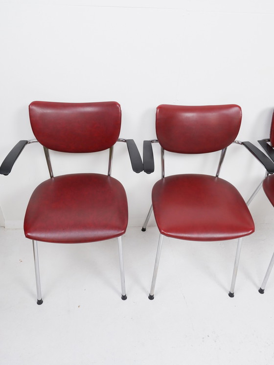 Image 1 of Ensemble de 4 chaises De Wit, 1960