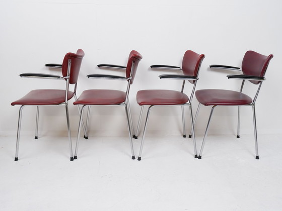 Image 1 of Ensemble de 4 chaises De Wit, 1960