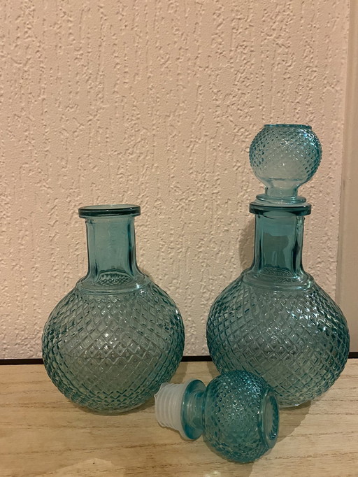 Turkuaz -Light Blue Wine Carafe