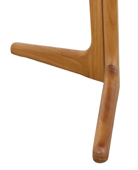 Image 1 of Table de salle à manger ovale Danish 1x extensible 'Torkerite' vintage