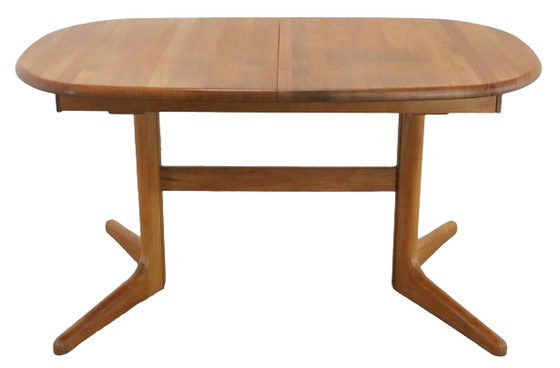 Image 1 of Tavolo da pranzo ovale danese allungabile 1x 'Torkeriet' vintage