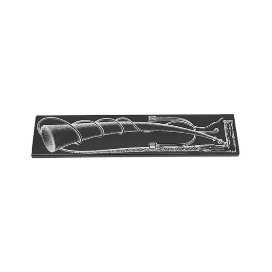 Image 1 of Vintage box in black metal and gold aluminum by Piero Fornasetti, 1950