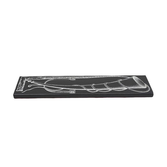 Image 1 of Vintage box in black metal and gold aluminum by Piero Fornasetti, 1950