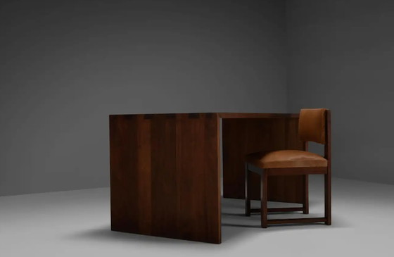 Image 1 of 4x Chaises de salle à manger en cuir de vache