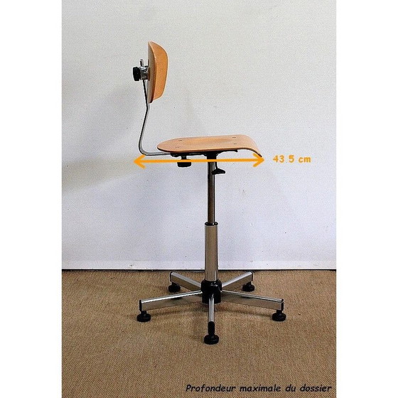 Image 1 of Sedia da architetto vintage cromata, 1960