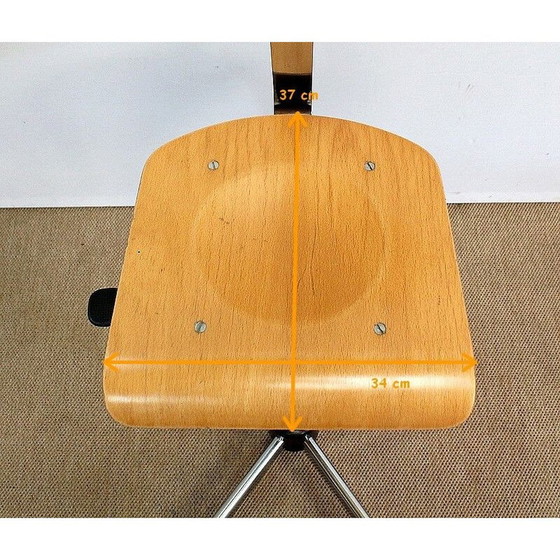 Image 1 of Sedia da architetto vintage cromata, 1960