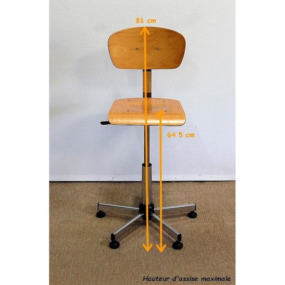 Image 1 of Sedia da architetto vintage cromata, 1960