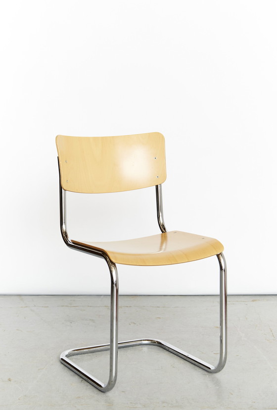 Image 1 of Mart Stam cantilever chair S43 For Thonet I Set Of Four