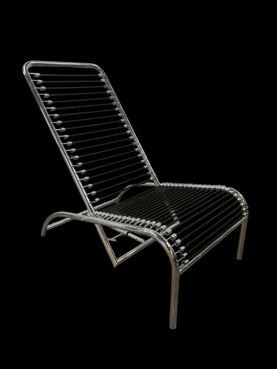 Image 1 of Rene Herbst Sandow Chair Chrome Design Lounge Armchair