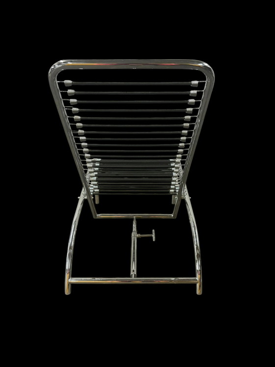 Image 1 of Rene Herbst Sandow Chair Chrome Design Lounge Armchair