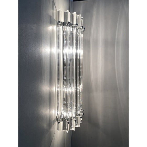 Image 1 of Triedro Murano Glass Wall Sconce