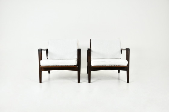 Image 1 of Lounge Chairs By Arne Wahl Iversen For Komfort, 1950S, Set Of 2