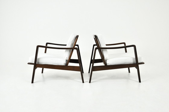 Image 1 of Lounge Chairs By Arne Wahl Iversen For Komfort, 1950S, Set Of 2