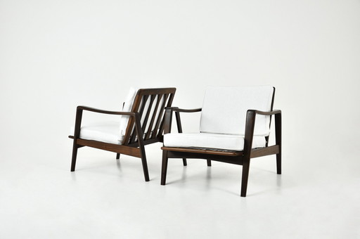 Lounge Chairs By Arne Wahl Iversen For Komfort, 1950S, Set Of 2