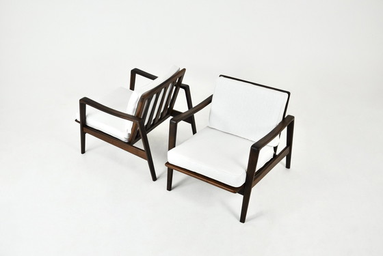 Image 1 of Lounge Chairs By Arne Wahl Iversen For Komfort, 1950S, Set Of 2