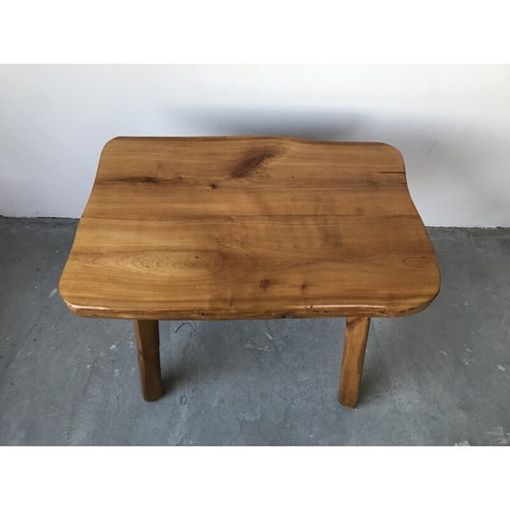 Image 1 of Brutalist vintage coffee table in solid wood