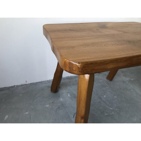 Image 1 of Brutalist vintage coffee table in solid wood