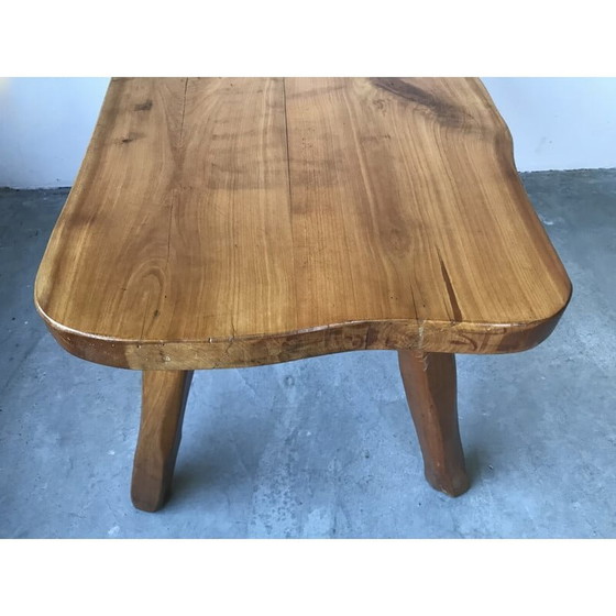 Image 1 of Brutalist vintage coffee table in solid wood