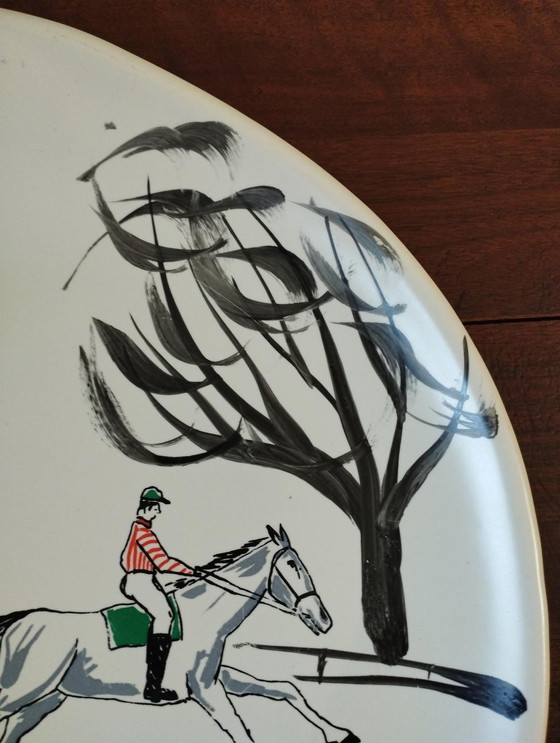 Image 1 of Large Freeform Plate, Organic Design -1960 - Vintage Era