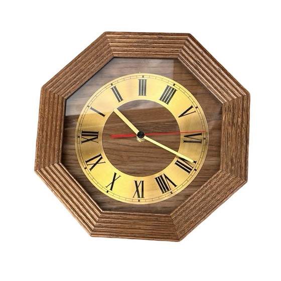 Image 1 of Ebg Wooden Wall Clock, Germany 1980S