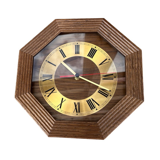 Image 1 of Ebg Wooden Wall Clock, Germany 1980S