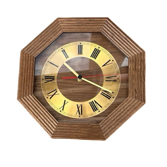 Image 1 of Ebg Wooden Wall Clock, Germany 1980S