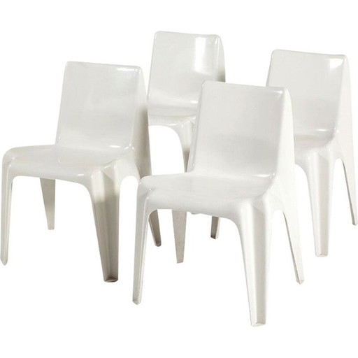 Set of 4 vintage chairs by Helmut Bätzner for Bofinger, 1964