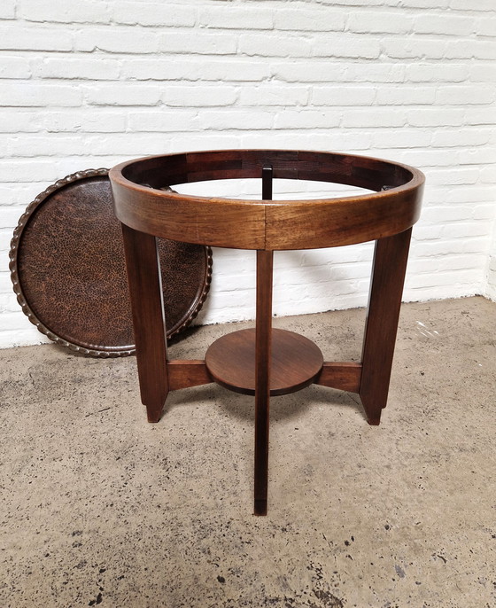 Image 1 of Art Deco Side Table, Amsterdam School 1930s