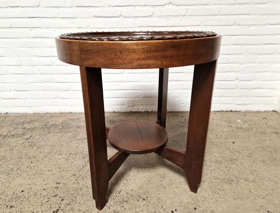 Image 1 of Art Deco Side Table, Amsterdam School 1930s