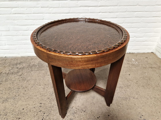 Image 1 of Art Deco Side Table, Amsterdam School 1930s