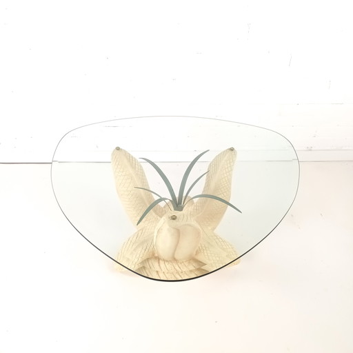 Mesa de centro vintage de estilo Hollywood Regency