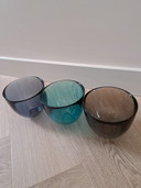 3x Orrefors Pastillo bowl by Lena Bergström