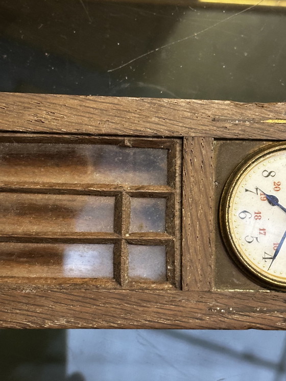 Image 1 of Antique Small Wall Clock H 21 Cm - Untested