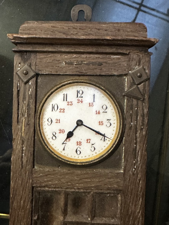 Image 1 of Antique Small Wall Clock H 21 Cm - Untested