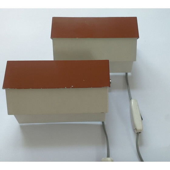 Image 1 of Pair of vintage wall sconces, 1970