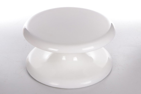 Image 1 of Space Age Magnifique table basse blanche de Scandinavie