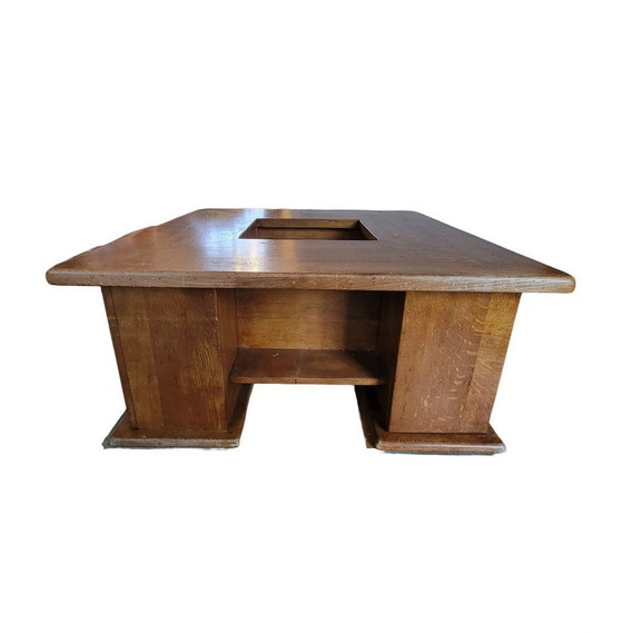 Image 1 of Square Oak Coffee Table