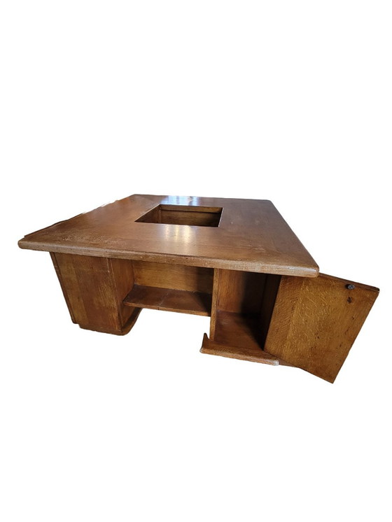 Image 1 of Square Oak Coffee Table