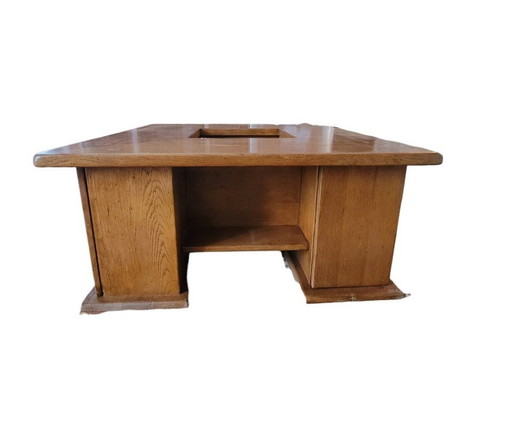 Square Oak Coffee Table