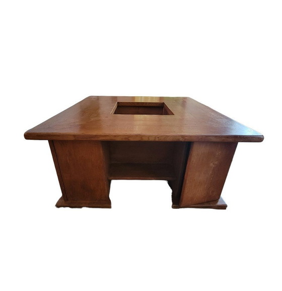 Image 1 of Square Oak Coffee Table