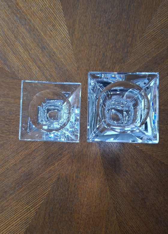 Image 1 of 2x Villeroy En Boch Crystal Candlesticks