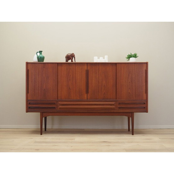 Image 1 of Teak highboard, Danish design, 1960s, production: Denmark