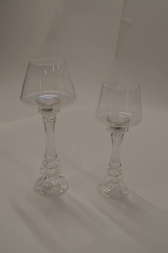 Image 1 of Classic Hurricane Glass (Large, Medium) 