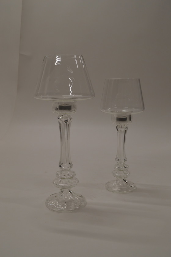 Image 1 of Classic Hurricane Glass (Large, Medium) 