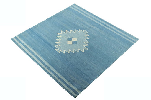 Kilim de diseño tejido a mano – 116 x 114 cm (Nuevo)