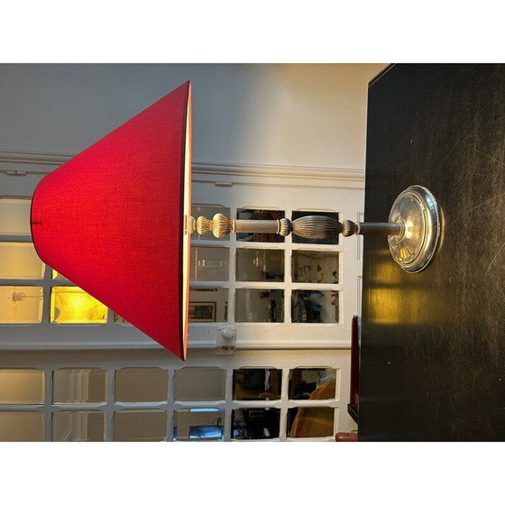 Image 1 of Lampada vintage in metallo rigato, 1980