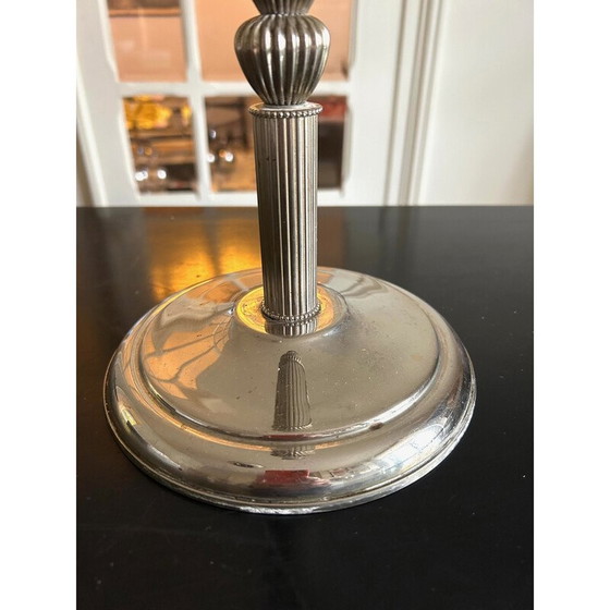 Image 1 of Lampada vintage in metallo rigato, 1980